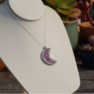 Handmade pressed flower necklace